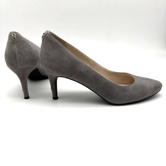 Cole Haan Grande H17-G W06544 OS Gray Suede Leather Go-To 3" Pumps Heels 9.5B - Picture 1 of 16